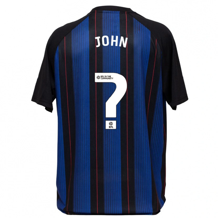 Danxen Mujer Camiseta Fenton John #0 Azul Negro 2ª Equipación 2025/26 La Camisa México