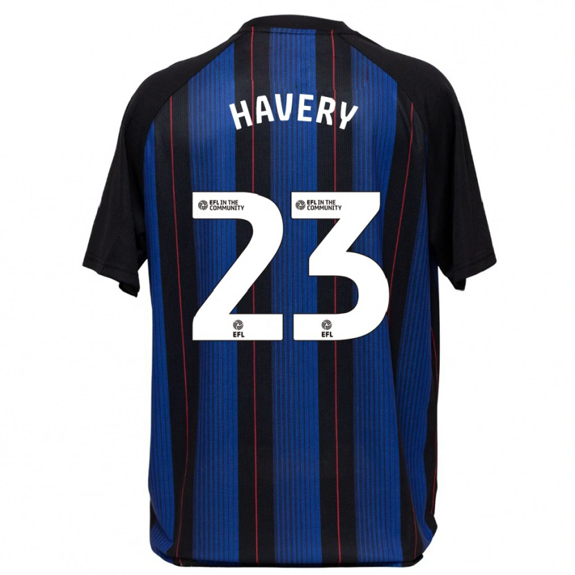 Danxen Mujer Camiseta Nicole Havery #23 Azul Negro 2ª Equipación 2025/26 La Camisa México