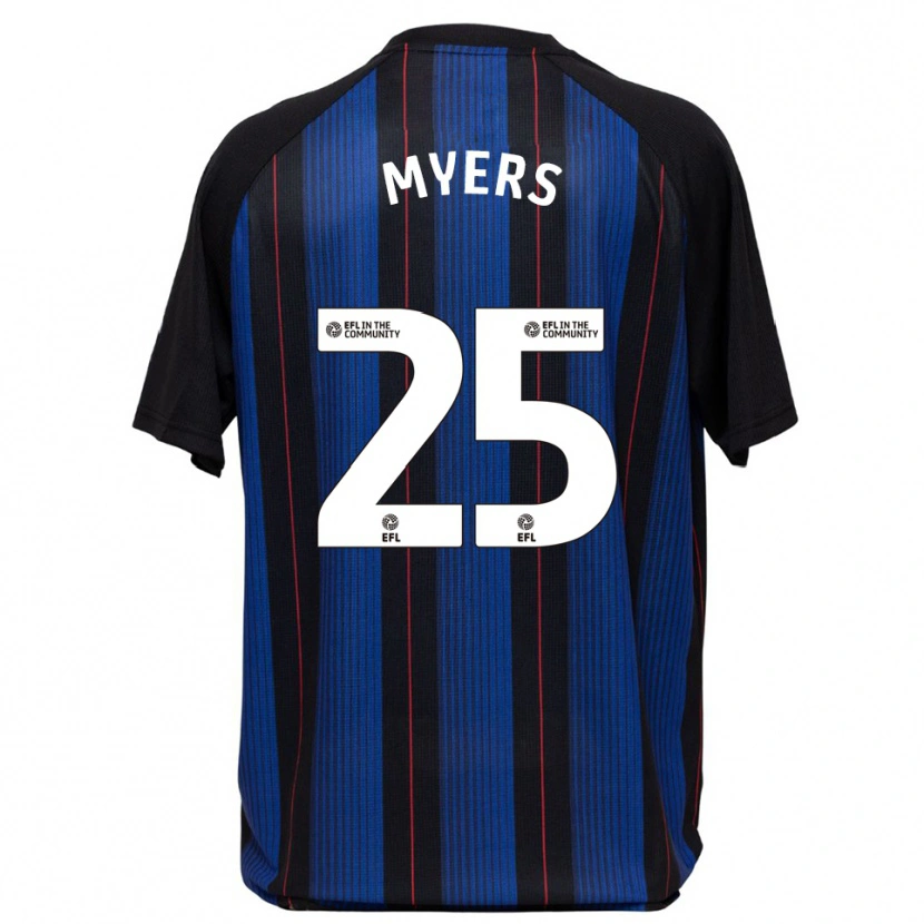 Danxen Mujer Camiseta Maddie Myers #25 Azul Negro 2ª Equipación 2025/26 La Camisa México