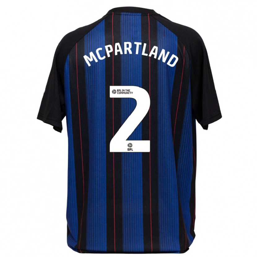 Danxen Mujer Camiseta Will Mcpartland #2 Azul Negro 2ª Equipación 2025/26 La Camisa México