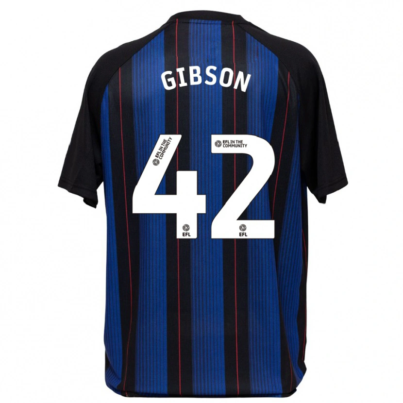 Danxen Mujer Camiseta Joseph Gibson #42 Azul Negro 2ª Equipación 2025/26 La Camisa México