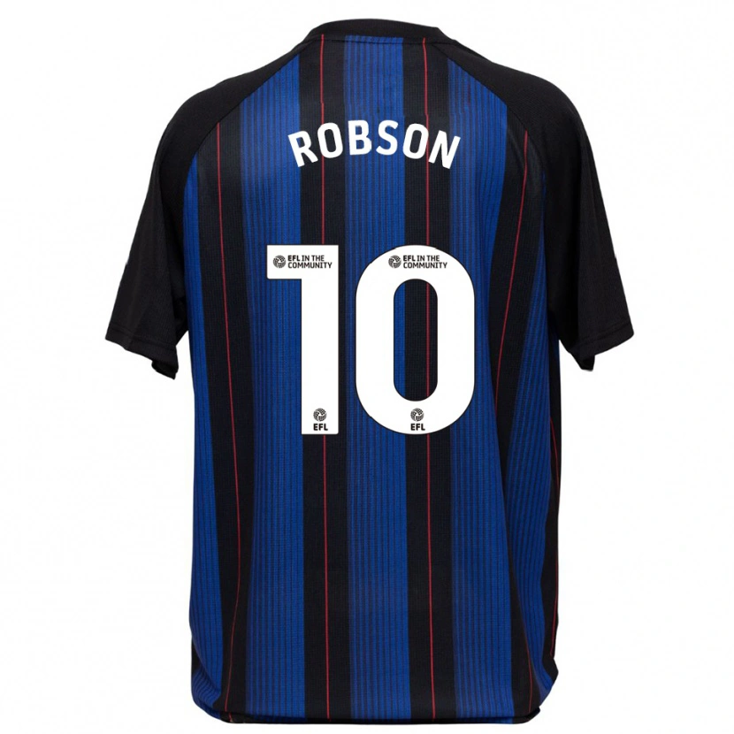 Danxen Mujer Camiseta Lauren Robson #10 Azul Negro 2ª Equipación 2025/26 La Camisa México