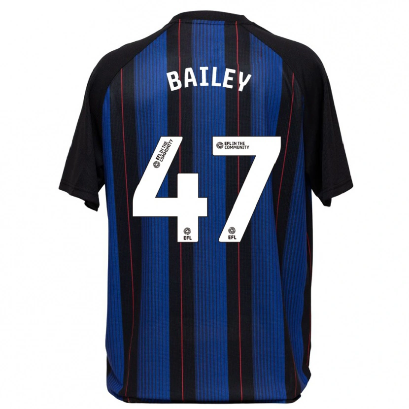 Danxen Mujer Camiseta Bailey Palmer #47 Azul Negro 2ª Equipación 2025/26 La Camisa México