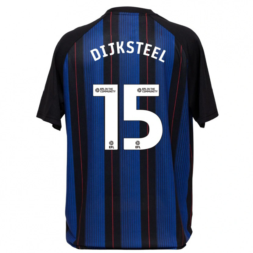 Danxen Mujer Camiseta Anfernee Dijksteel #15 Azul Negro 2ª Equipación 2025/26 La Camisa México