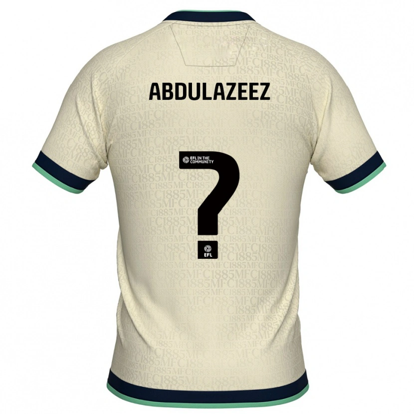 Danxen Mujer Camiseta Abdulahi Abdulazeez #0 Champán Azul Marino 2ª Equipación 2025/26 La Camisa México