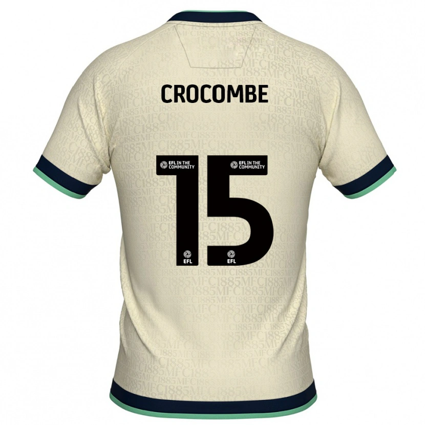 Danxen Mujer Camiseta Max Crocombe #15 Champán Azul Marino 2ª Equipación 2025/26 La Camisa México