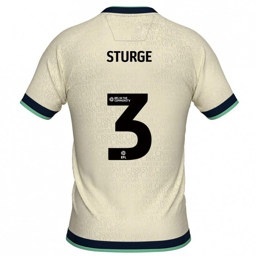 Danxen Mujer Camiseta Zak Sturge #3 Champán Azul Marino 2ª Equipación 2025/26 La Camisa México