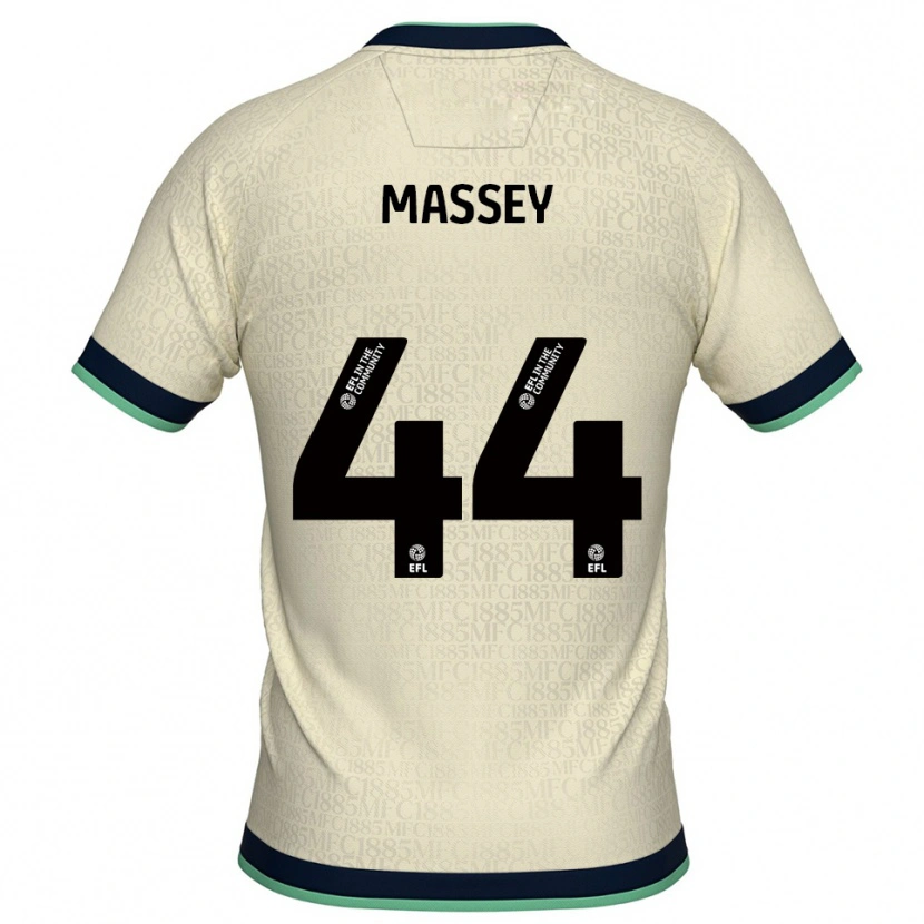 Danxen Mujer Camiseta Alfie Massey #44 Champán Azul Marino 2ª Equipación 2025/26 La Camisa México