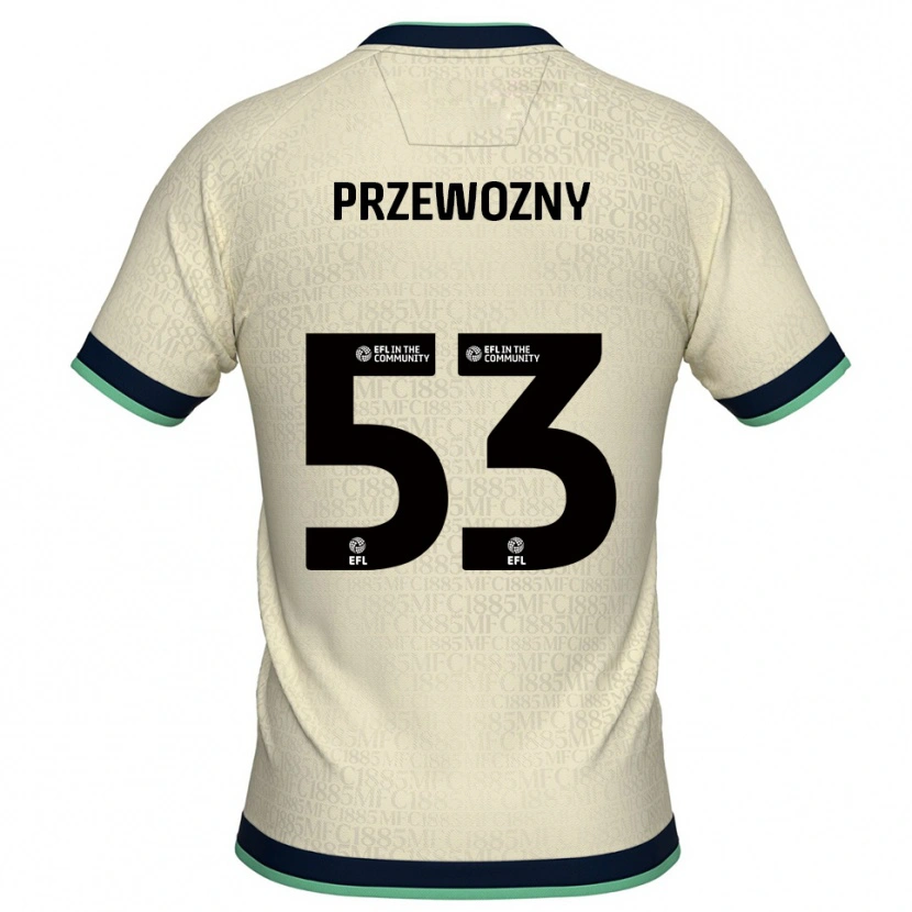 Danxen Mujer Camiseta Jakub Przewozny #53 Champán Azul Marino 2ª Equipación 2025/26 La Camisa México
