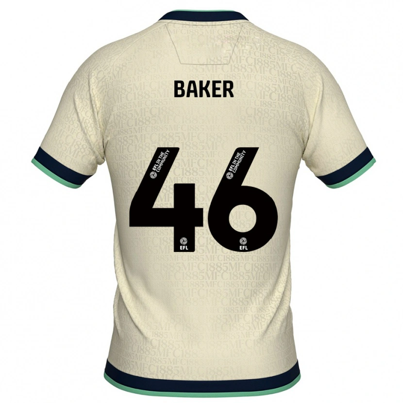Danxen Mujer Camiseta Frankie Baker #46 Champán Azul Marino 2ª Equipación 2025/26 La Camisa México