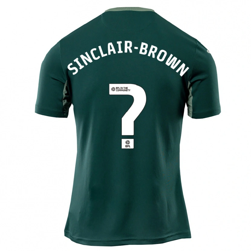Danxen Mujer Camiseta Jeremiah Sinclair-Brown #0 Verde Blanco Púrpura 2ª Equipación 2025/26 La Camisa México