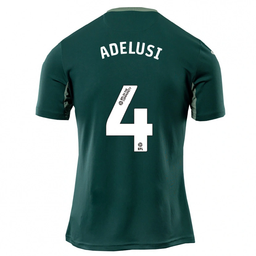 Danxen Mujer Camiseta Theodore Adelusi #4 Verde Blanco Púrpura 2ª Equipación 2025/26 La Camisa México
