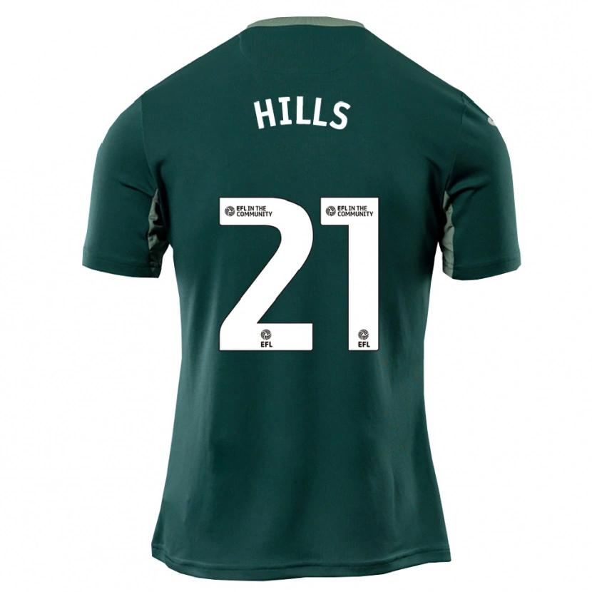 Danxen Mujer Camiseta Brad Hills #21 Verde Blanco Púrpura 2ª Equipación 2025/26 La Camisa México