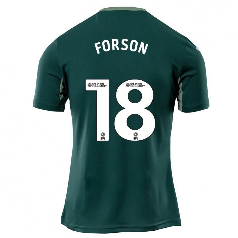 Danxen Mujer Camiseta Amankwah Forson #18 Verde Blanco Púrpura 2ª Equipación 2025/26 La Camisa México