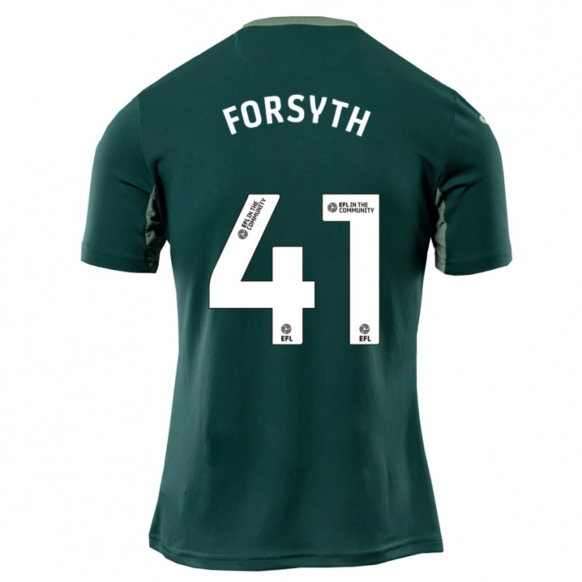 Danxen Mujer Camiseta Gabe Forsyth #41 Verde Blanco Púrpura 2ª Equipación 2025/26 La Camisa México