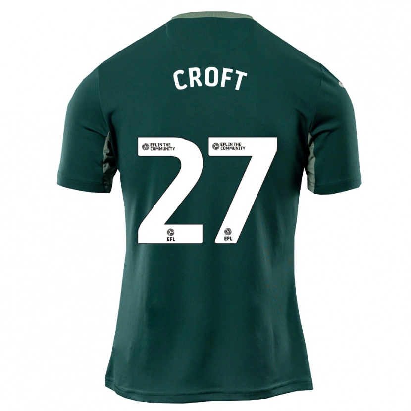Danxen Mujer Camiseta Mary Croft #27 Verde Blanco Púrpura 2ª Equipación 2025/26 La Camisa México