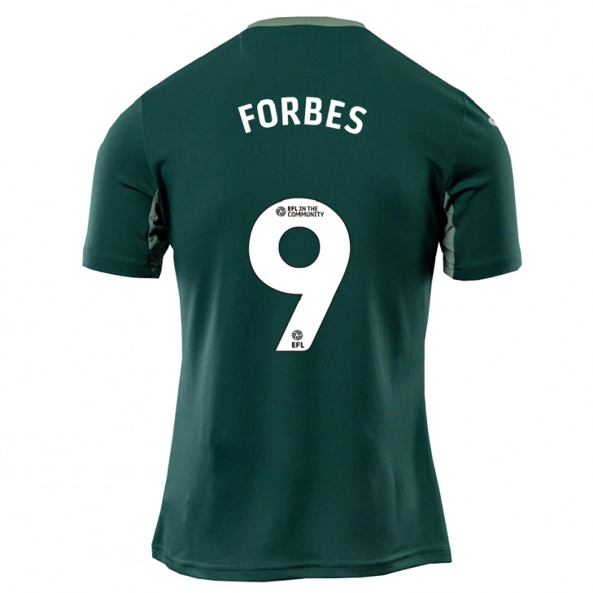 Danxen Mujer Camiseta Brandon Forbes #9 Verde Blanco Púrpura 2ª Equipación 2025/26 La Camisa México