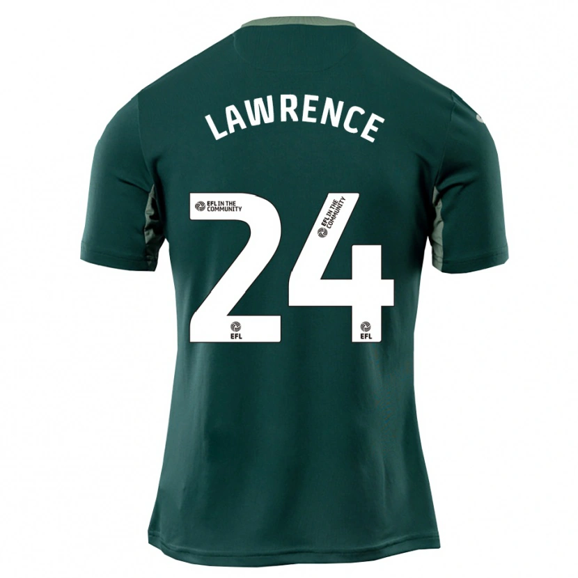 Danxen Mujer Camiseta Rachel Lawrence #24 Verde Blanco Púrpura 2ª Equipación 2025/26 La Camisa México