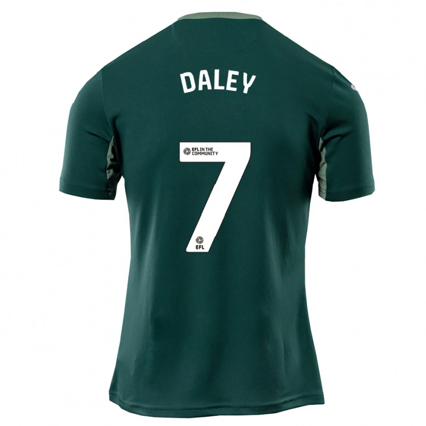 Danxen Mujer Camiseta Damari Daley #7 Verde Blanco Púrpura 2ª Equipación 2025/26 La Camisa México