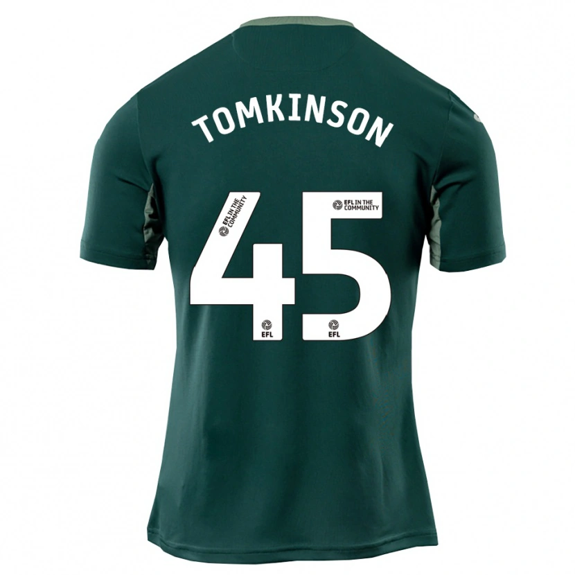 Danxen Mujer Camiseta Jonathan Tomkinson #45 Verde Blanco Púrpura 2ª Equipación 2025/26 La Camisa México