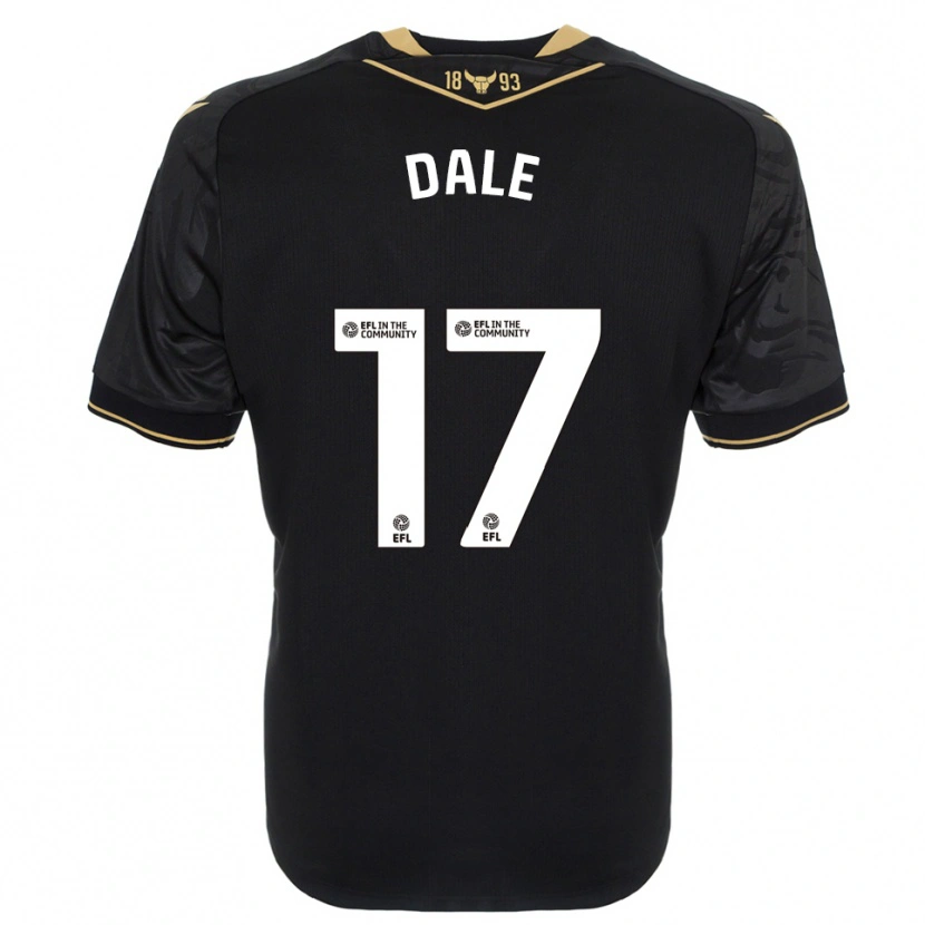 Danxen Mujer Camiseta Owen Dale #17 Negro Oro 2ª Equipación 2025/26 La Camisa México