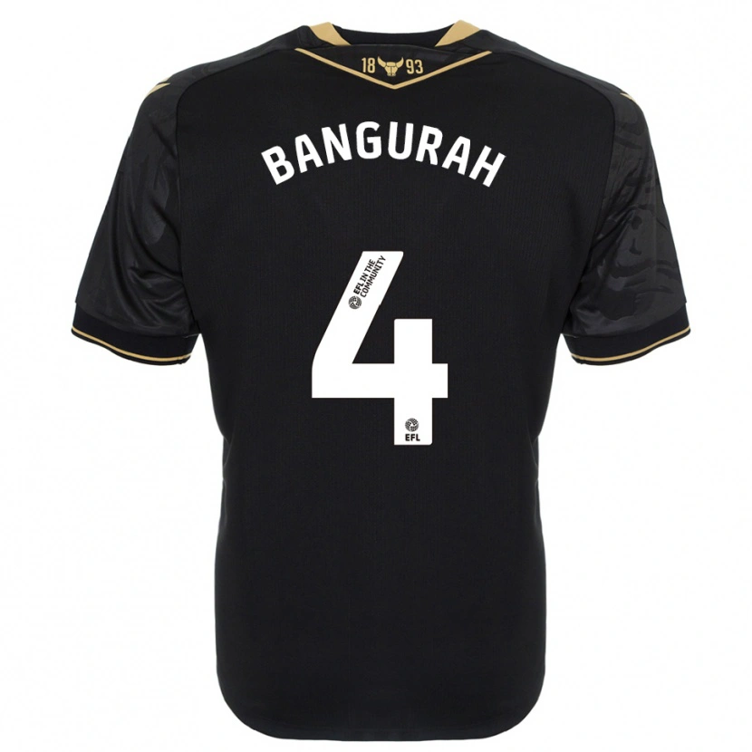Danxen Mujer Camiseta Ibrahim Bangurah #4 Negro Oro 2ª Equipación 2025/26 La Camisa México