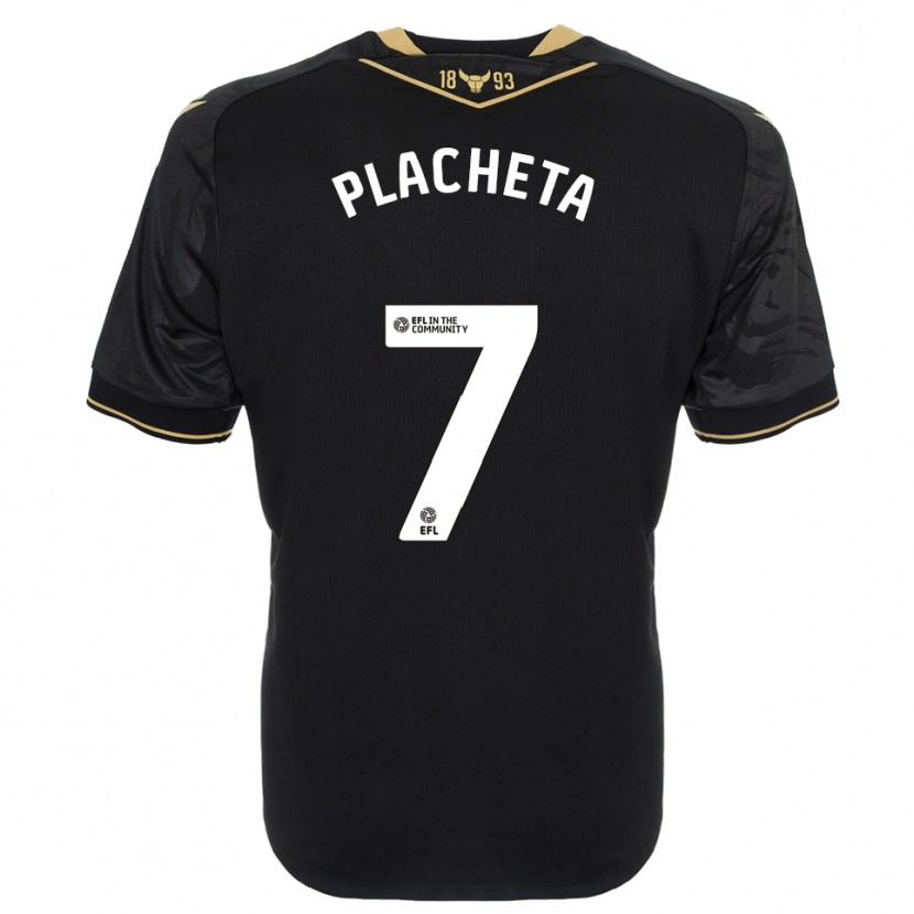 Danxen Mujer Camiseta Przemyslaw Placheta #7 Negro Oro 2ª Equipación 2025/26 La Camisa México