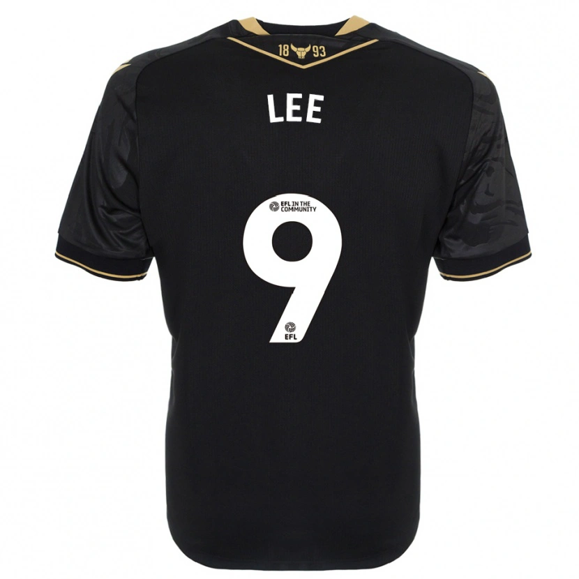 Danxen Mujer Camiseta Jack Lee #9 Negro Oro 2ª Equipación 2025/26 La Camisa México