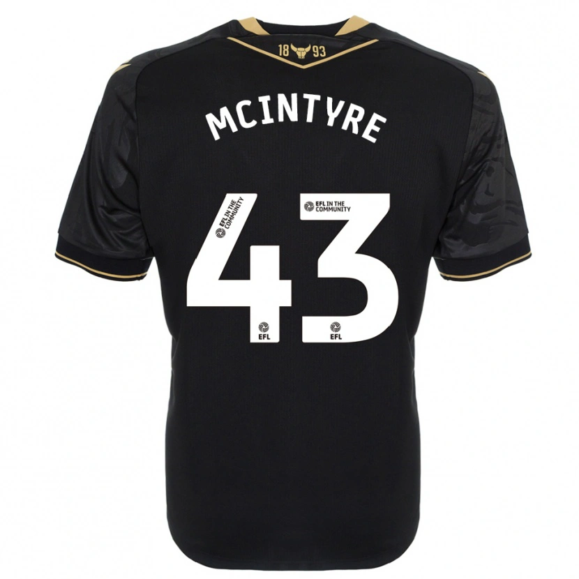 Danxen Mujer Camiseta Richard Mcintyre #43 Negro Oro 2ª Equipación 2025/26 La Camisa México