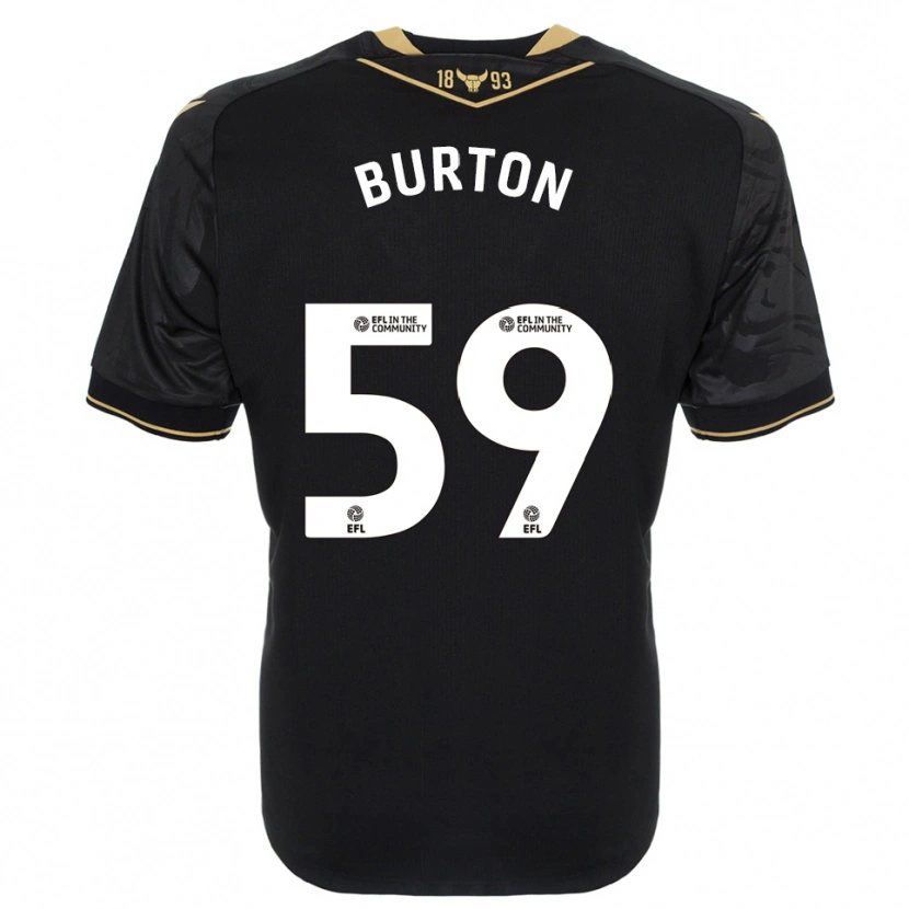 Danxen Mujer Camiseta Kasway Burton #59 Negro Oro 2ª Equipación 2025/26 La Camisa México