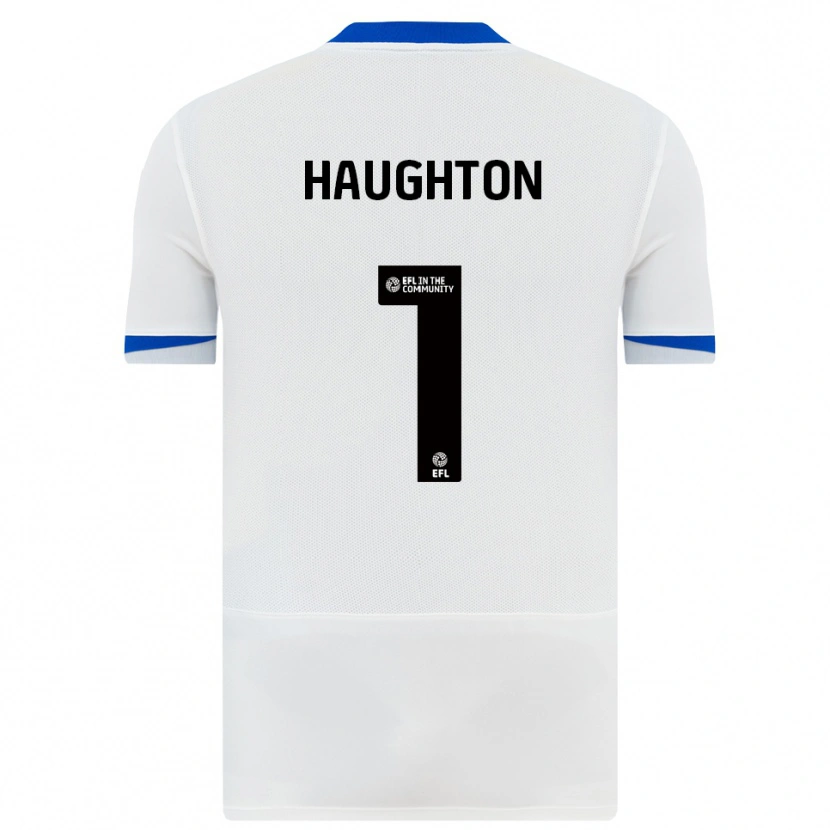 Danxen Mujer Camiseta Hannah Haughton #1 Blanco Negro 2ª Equipación 2025/26 La Camisa México