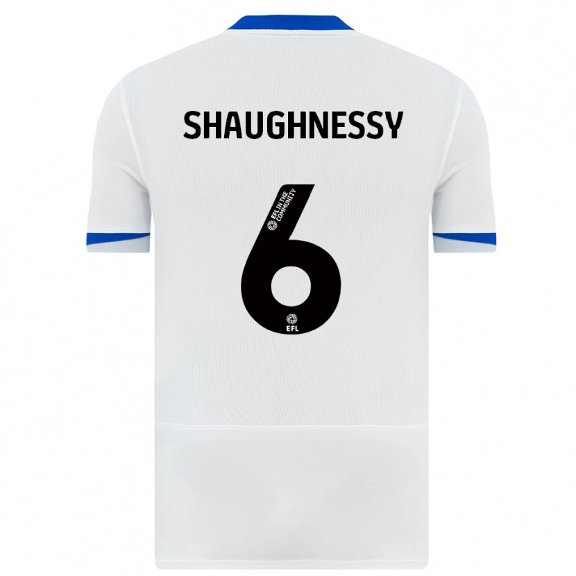 Danxen Mujer Camiseta Conor Shaughnessy #6 Blanco Negro 2ª Equipación 2025/26 La Camisa México