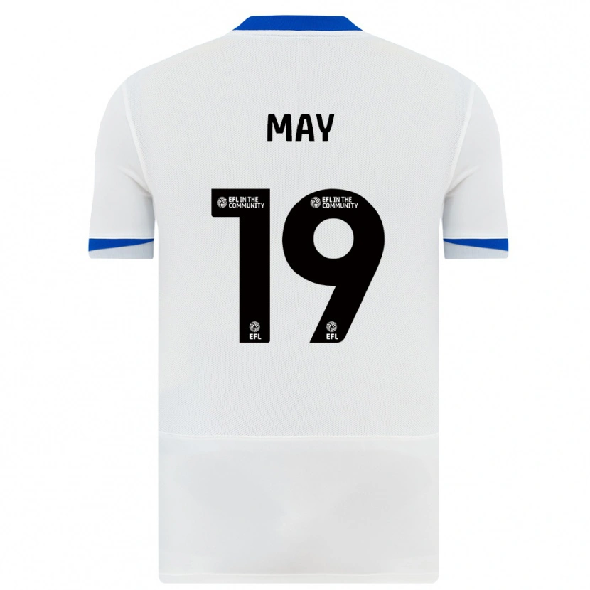 Danxen Mujer Camiseta Connor May #19 Blanco Negro 2ª Equipación 2025/26 La Camisa México