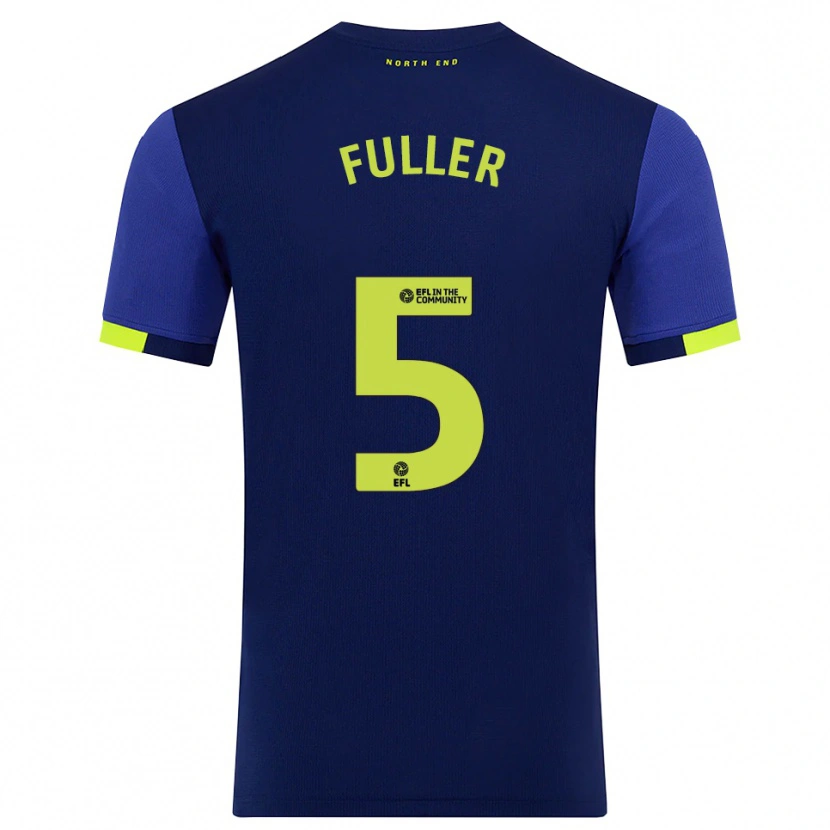 Danxen Mujer Camiseta Olivia Fuller #5 Azul Marino Amarillo 2ª Equipación 2025/26 La Camisa México