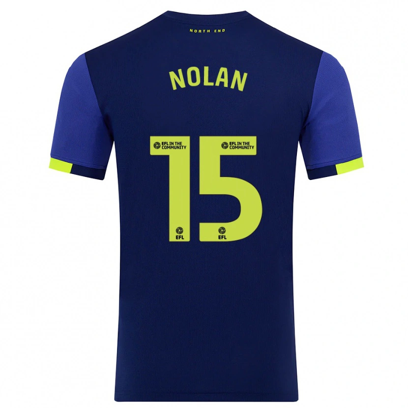 Danxen Mujer Camiseta Ed Nolan #15 Azul Marino Amarillo 2ª Equipación 2025/26 La Camisa México
