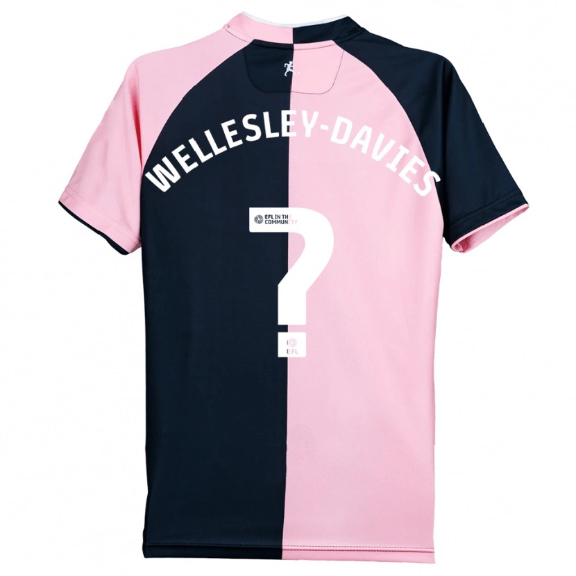 Danxen Mujer Camiseta Lilly Wellesley-Davies #0 Rosa Negro 2ª Equipación 2025/26 La Camisa México