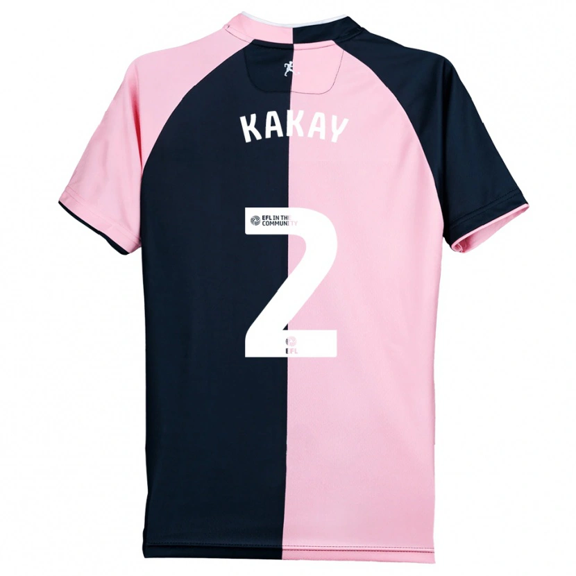 Danxen Mujer Camiseta Osman Kakay #2 Rosa Negro 2ª Equipación 2025/26 La Camisa México