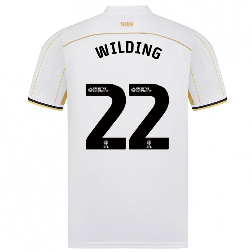 Danxen Mujer Camiseta Annie Wilding #22 Blanco Oro 2ª Equipación 2025/26 La Camisa México