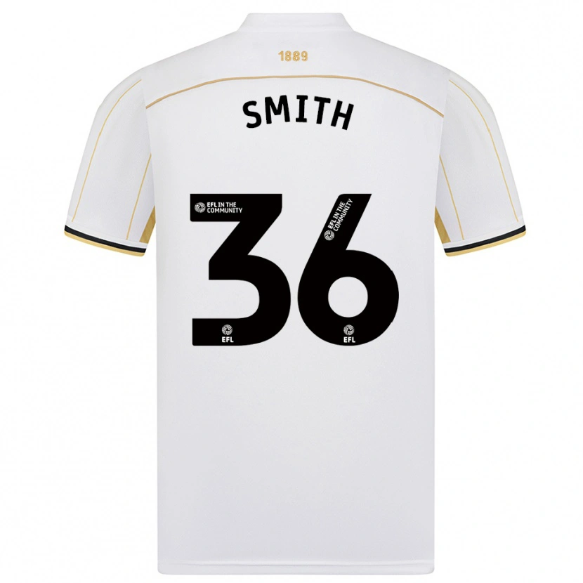Danxen Mujer Camiseta Joshua Smith #36 Blanco Oro 2ª Equipación 2025/26 La Camisa México