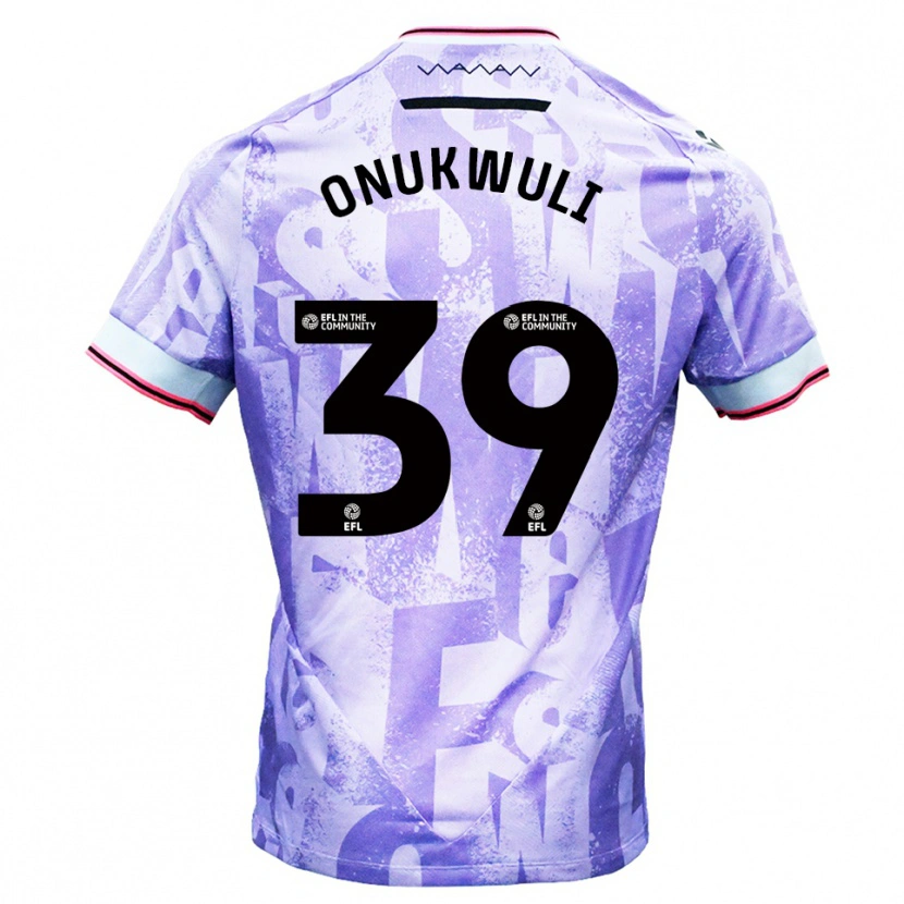 Danxen Mujer Camiseta Favour Onukwuli #39 Lila Blanco 2ª Equipación 2025/26 La Camisa México