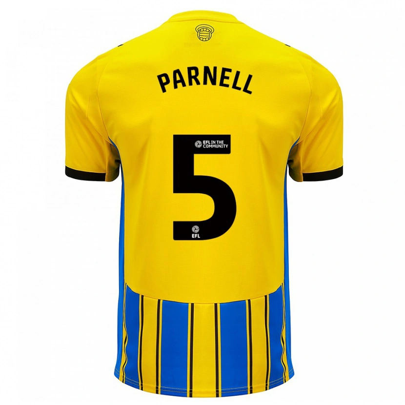 Danxen Mujer Camiseta Rosanna Parnell #5 Azul Amarillo 2ª Equipación 2025/26 La Camisa México