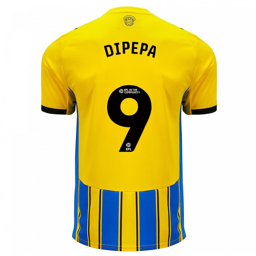 Danxen Mujer Camiseta Baylee Dipepa #9 Azul Amarillo 2ª Equipación 2025/26 La Camisa México