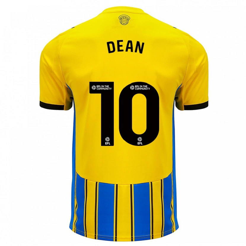 Danxen Mujer Camiseta Rianna Dean #10 Azul Amarillo 2ª Equipación 2025/26 La Camisa México