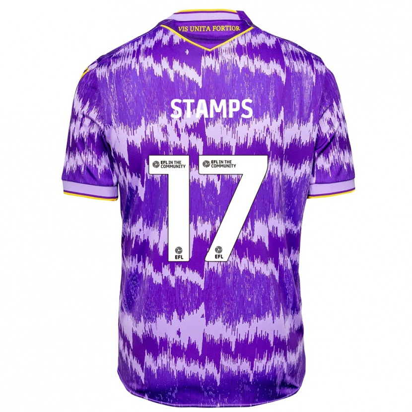 Danxen Mujer Camiseta Shannon Stamps #17 Púrpura Amarillo 2ª Equipación 2025/26 La Camisa México