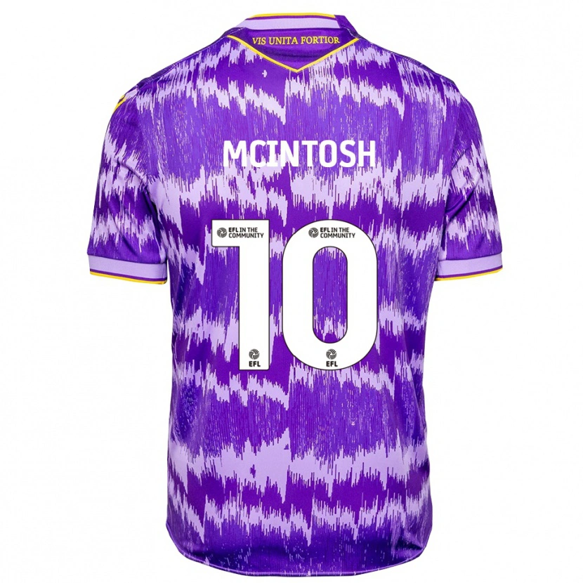 Danxen Mujer Camiseta Ruben Mcintosh #10 Púrpura Amarillo 2ª Equipación 2025/26 La Camisa México