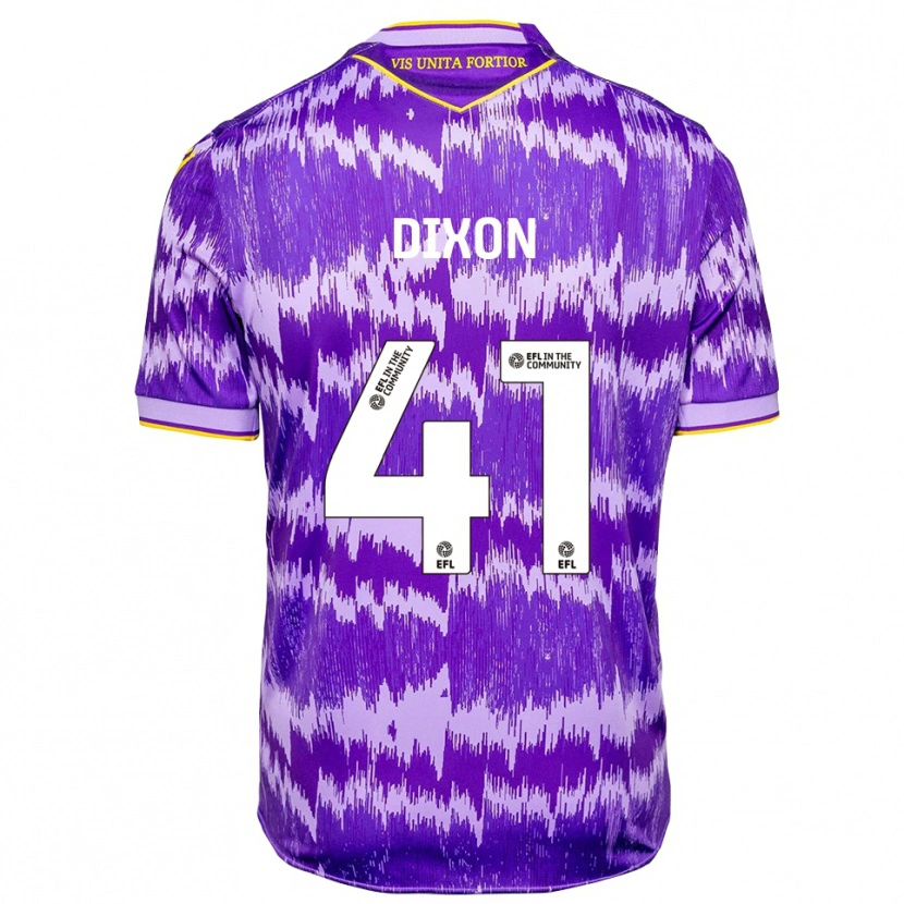 Danxen Mujer Camiseta Jaden Dixon #41 Púrpura Amarillo 2ª Equipación 2025/26 La Camisa México