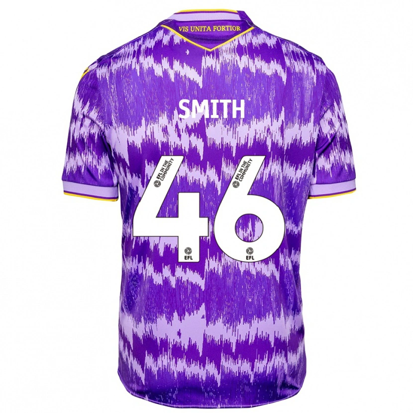 Danxen Mujer Camiseta William Smith #46 Púrpura Amarillo 2ª Equipación 2025/26 La Camisa México