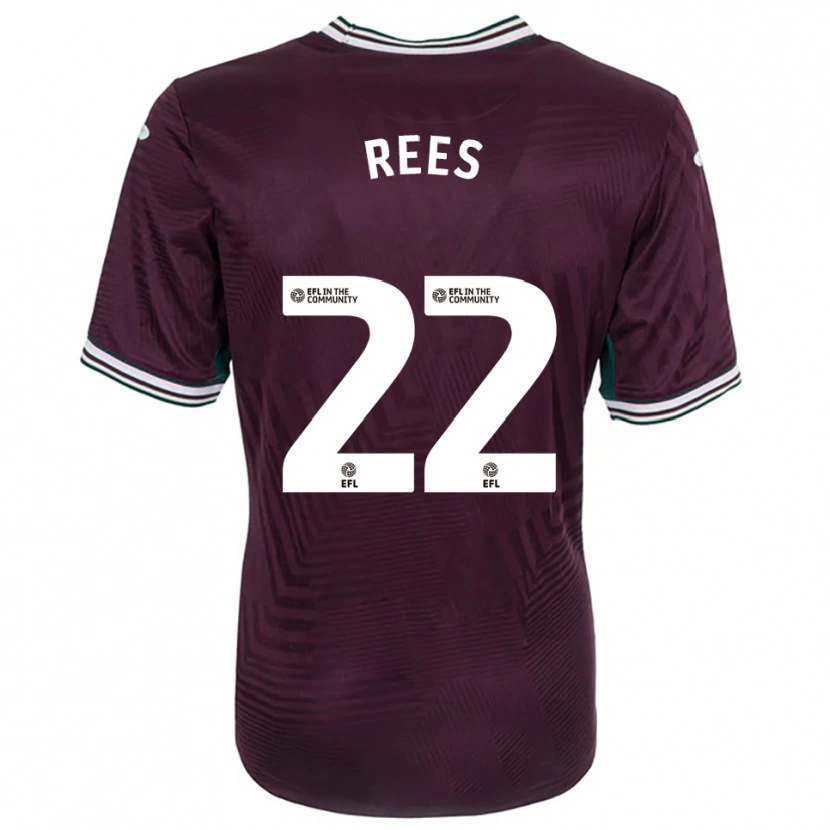 Danxen Mujer Camiseta Nia Rees #22 Rojo Óxido Blanco 2ª Equipación 2025/26 La Camisa México