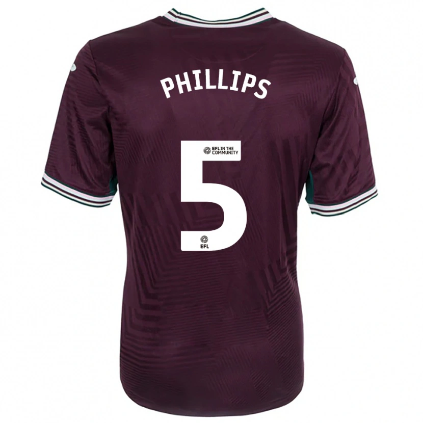 Danxen Mujer Camiseta Ben Phillips #5 Rojo Óxido Blanco 2ª Equipación 2025/26 La Camisa México