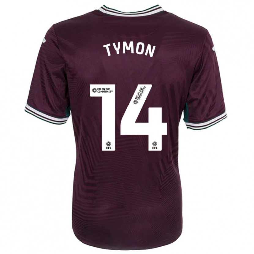 Danxen Mujer Camiseta Josh Tymon #14 Rojo Óxido Blanco 2ª Equipación 2025/26 La Camisa México